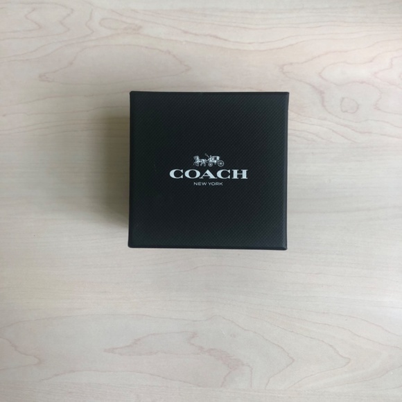 New Coach Stainless Steel Silvertone Mesh Watch
